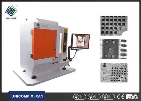 PCBA ไมโครโฟกัสเครื่องเดสก์ท็อป X เรย์เครื่องขยายตัว FPD, 48mm X 54mm X-Ray Coverage