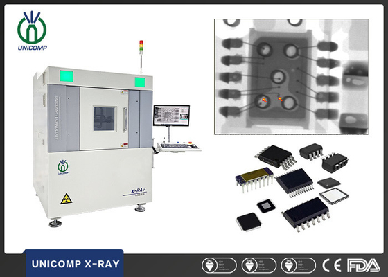 IC ความละเอียดภาพสูง Unicomp Weld X Ray เครื่องตรวจสอบไมโครโฟกัส