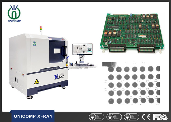 CNC โปรแกรม 5um 2.5D X-Ray เครื่อง Unicomp AX7900 สำหรับ SMT PCBA BGA การบัดกรีช่องว่างการวัดโดยอัตโนมัติ