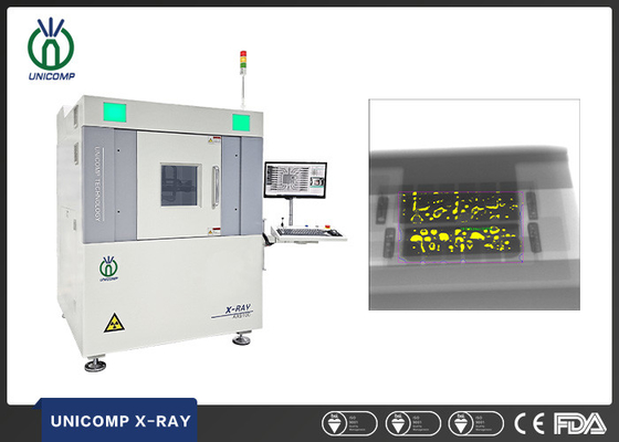 Unicomp 130kV microfocus X-ray AX9100 สำหรับการบัดกรี LED PCBA การวัดเป็นโมฆะ
