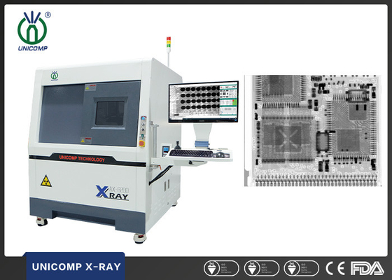 90kV บำรุงรักษาฟรีหลอดปิด SMT เครื่อง X-Ray Unicomp AX8200MAX สำหรับ BGA LED บัดกรีการวัดช่องว่าง