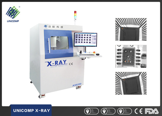 Unicomp AX8200 พร้อมเครื่อง FPD 100kv Pcb X Ray สำหรับการทดสอบคุณภาพ PCBA
