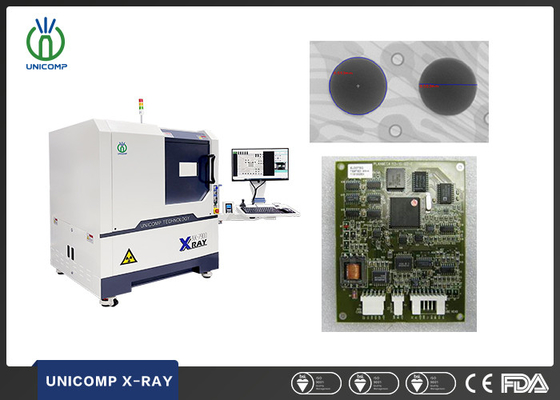 90kv เครื่อง X Ray ความละเอียดสูง Unicomp AX7900 กับท่อ 5um สําหรับ BGA การเชื่อมสายการทดสอบโค้ง