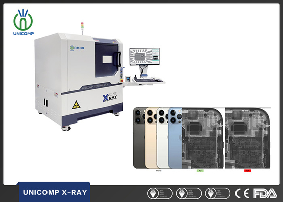 เครื่องตรวจสอบอัตโนมัติแบบ CNC ที่สามารถเขียนโปรแกรมได้ เครื่องตรวจสอบอิเล็กทรอนิกส์รังสี Unicomp AX7900 ด้วยมุมคลื่น 60° สําหรับตรวจสอบโทรศัพท์มือสอง
