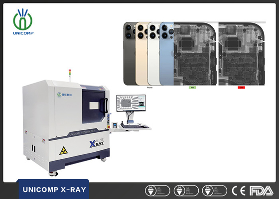SMT PCB เครื่อง X-Ray ความละเอียดสูง Micron Focus Spot Size Unicomp AX7900 สําหรับโทรศัพท์มือถือภายใน คุณภาพและการตรวจสอบรอยแตก