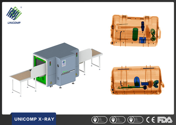 เครื่องสแกนเนอร์ระบบรักษาความปลอดภัย Dual Viewer X Ray UNX6040D จอแสดงผลพลังงานสูงตรวจจับโดยอัตโนมัติ