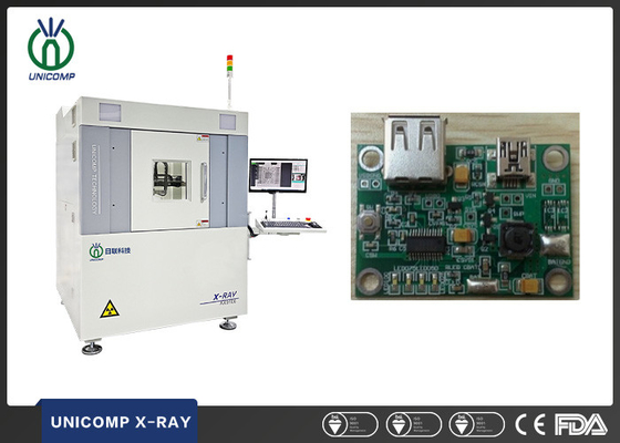 BGA QFN Unicomp X Ray ระบบตรวจสอบ 130KV พร้อมการเคลื่อนไหว 6 แกน