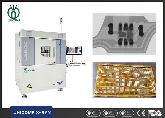 Unicomp AX9100 เครื่องเอ็กซ์เรย์ SMT PCBA BGA LED QFN การประสานการวัดเป็นโมฆะ