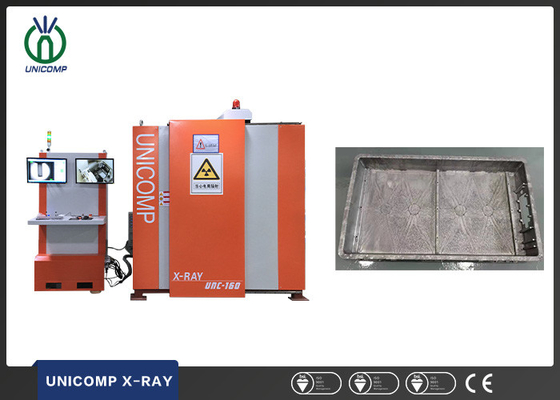 เครื่องเอ็กซ์เรย์ Unicomp UNC160 สำหรับตัวเรือนแบตเตอรี่ลิเธียม EV ตัวเรือนหล่อขึ้นรูปรอยแตกรูพรุนการทดสอบ NDT